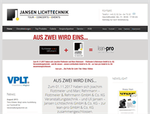 Tablet Screenshot of jansen-licht.de